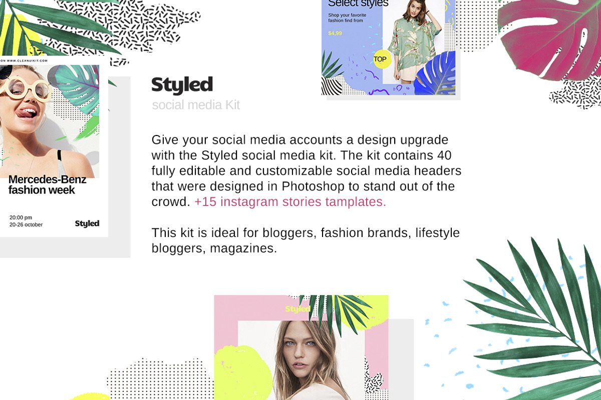 Styled Social Media Kit, a Social Media Template by Amirzhanuly (Photo 2 of 14)