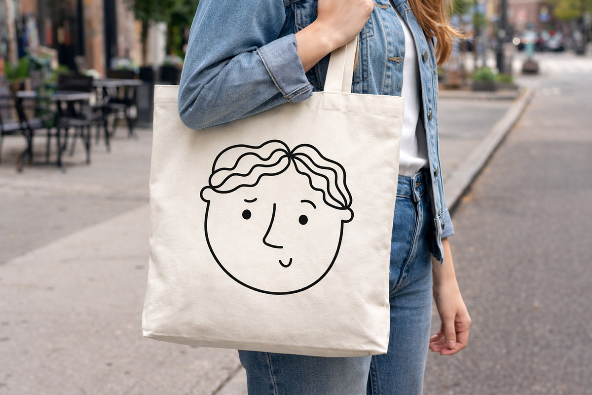Hand Drawn Men Faces, a Person Illustration by Palau (Photo 4 of 8)