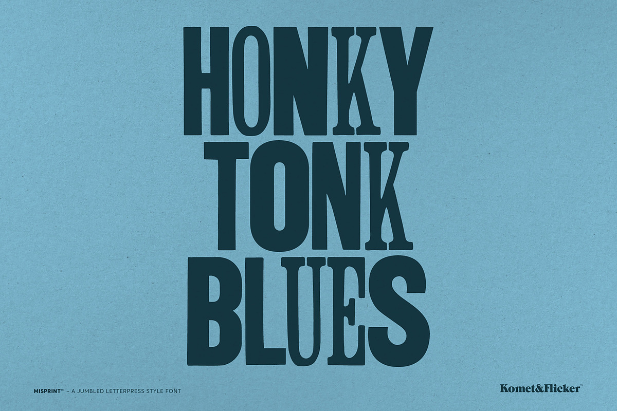 MISPRINT! - A Jumbled Woodtype Font, a Font by Komet & Flicker (Photo 12 of 15)