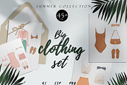 Big Summer Clothing Set, an Illustration by Katerine Kolak (Thumbnail 1 of 7)