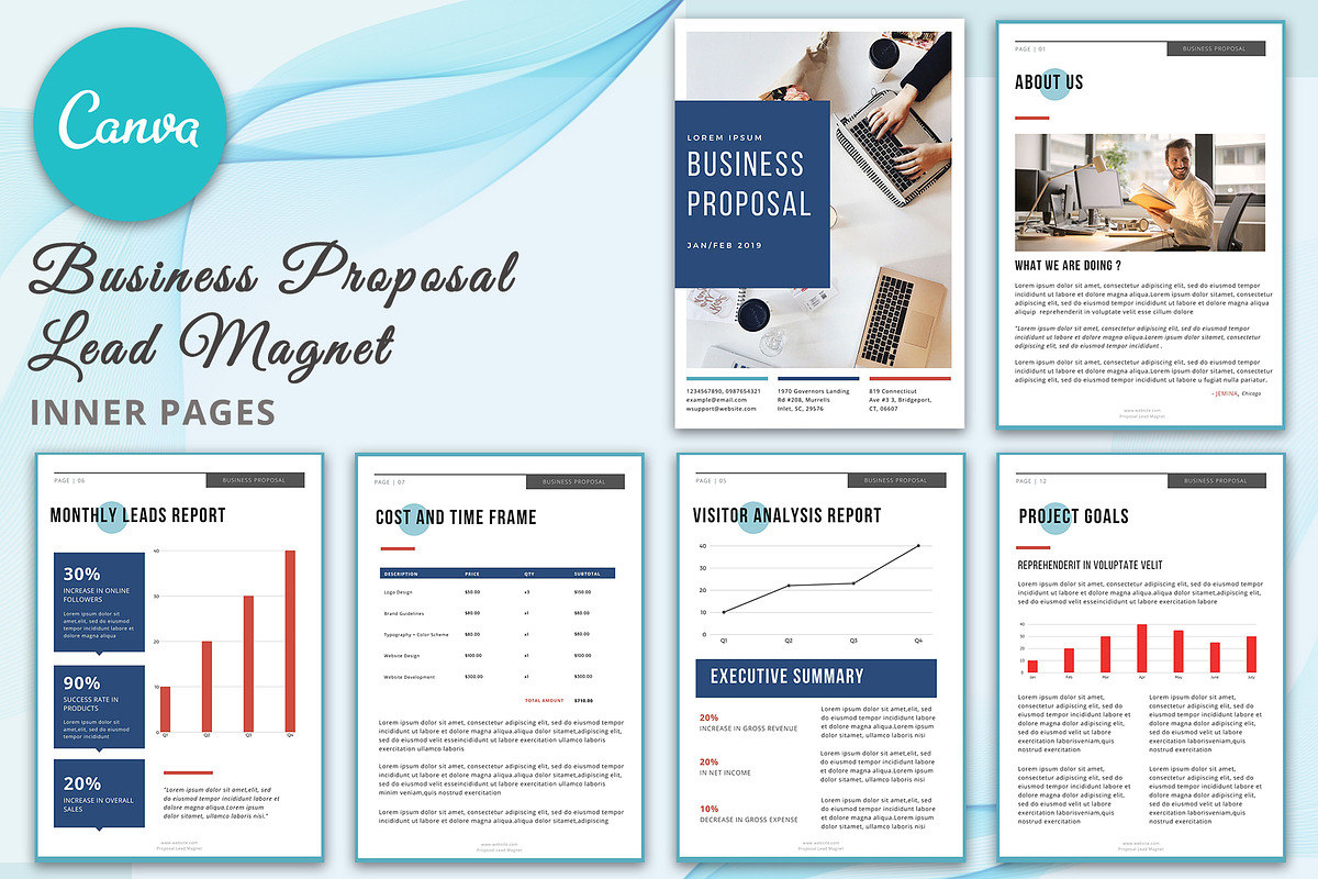 Digital Marketing Business Proposal, an Email Template by Pennyblack Templates (Photo 3 of 4)