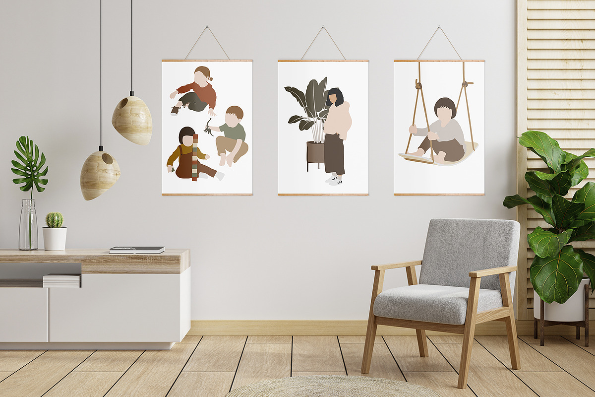 Abstract Kids Collection, a Person Illustration by ApetekMarket (Photo 9 of 9)