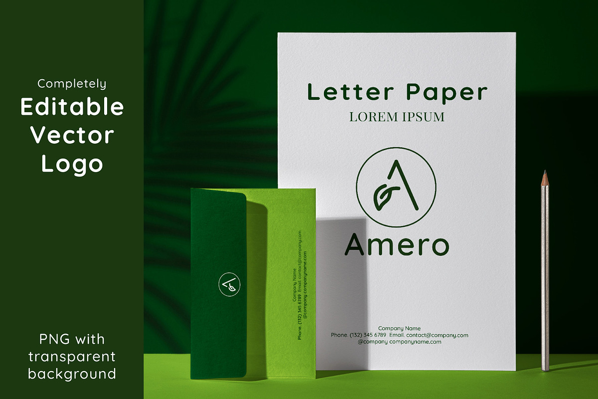 Leaf Logo Letter A and Pattern, a Branding & Logo Template by Fabian_Design (Photo 2 of 7)