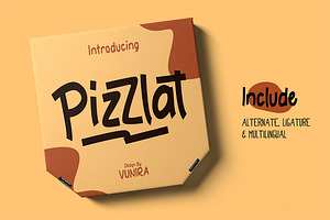Pizzlat | Fancy Font, a Symbol Font by Vunira