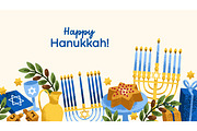 Happy Hanukkah banner background, a Seasonal Illustration by Good Studio (Thumbnail 2 of 3)