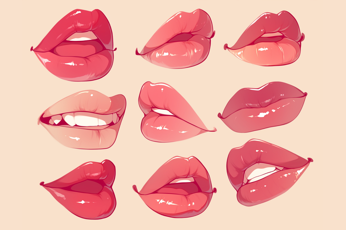 170 Face Stamps for Procreate, a Brush Add-On by Cozy Brushery (Photo 4 of 9)