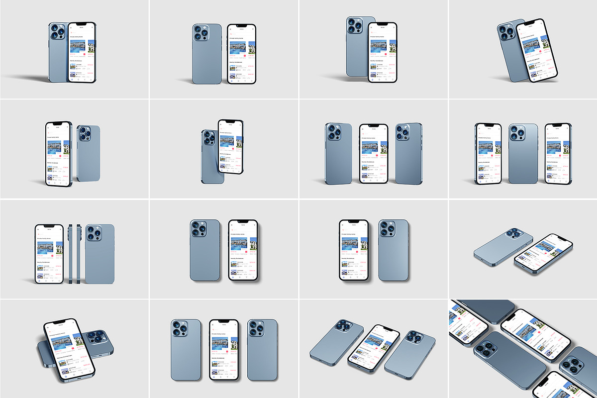 iPhone 13 Pro Max Mockup Bundles, an iPhone Mockup by Graphic Aesthetic (Photo 2 of 22)