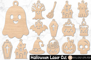 Halloween Laser Cut Bundle SVG, an Object Graphic by Rose Art