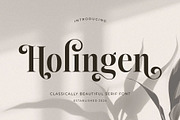 Holingen - Beautiful Serif Font, a Serif Font by Jimoji (Thumbnail 1 of 7)