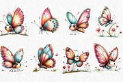 Whimsical Spring Animals Clipart Png, an Illustration by Watercolor design (Thumbnail 3 of 6)