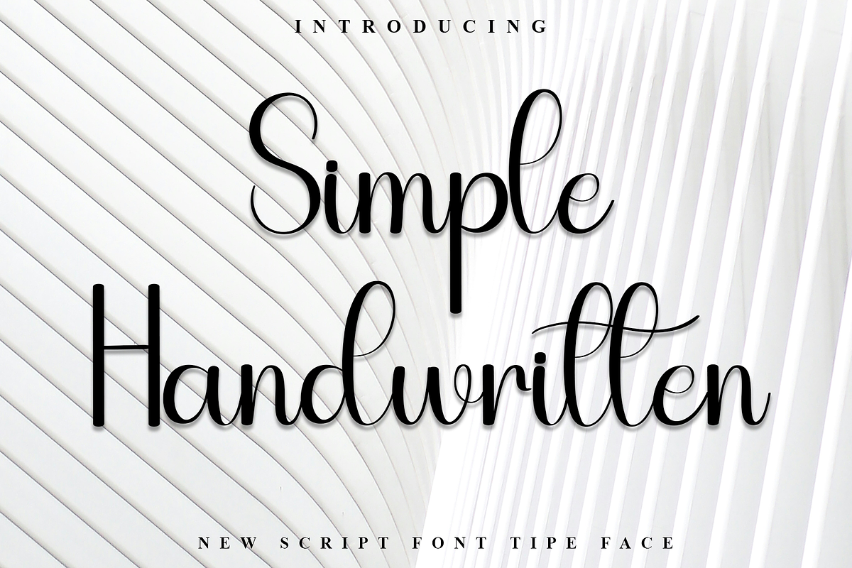 Simple Handwritten, a Handwritten Font by FreshTypeINK (Photo 1 of 8)