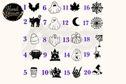 Halloween Stamps for Procreate, a Shape Add-On by Willow Paige Farms (Thumbnail 3 of 5)