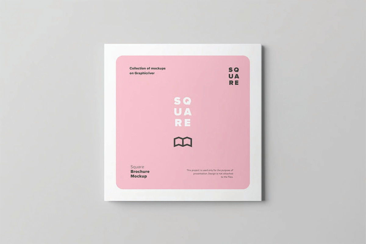 Four Fold Square Brochure Mockup, an Advertising Mockup by DesignRushMarket (Photo 13 of 13)