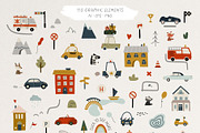 Cute Cars Clipart & Patterns, an Animal Illustration by AlekseliArt (Thumbnail 5 of 14)