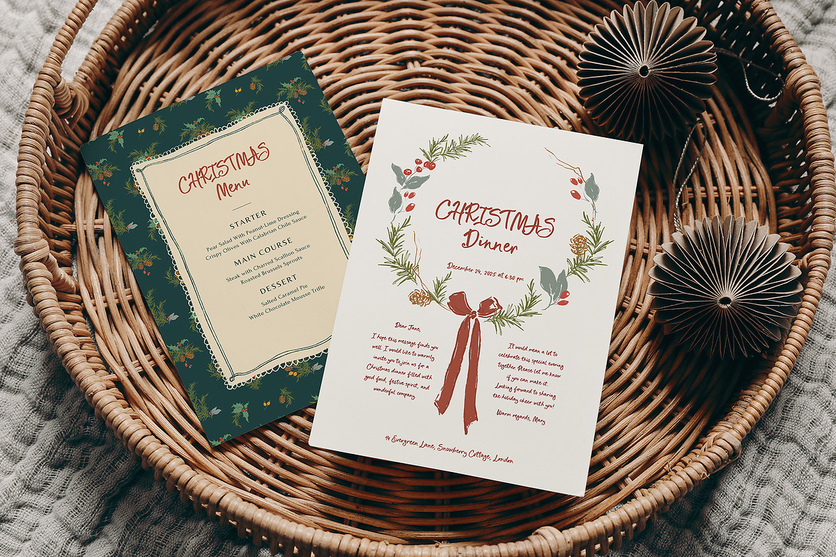 Christmas Backgrounds Frames Flowers, an Object Graphic by Yuliya Derbisheva (Photo 12 of 14)