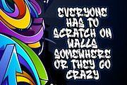 Streamzy Graffiti Font- INTRO SALE, a Blackletter Font by Blankids Studio (Thumbnail 2 of 6)