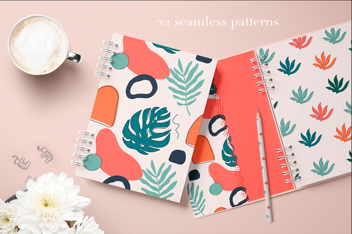 Tropical Patterns & Elements, a Wallpaper Graphic by Bosotochka♥Art (Photo 2 of 10)
