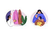 Kids and money concepts set, a Person Illustration by Good Studio (Thumbnail 3 of 3)