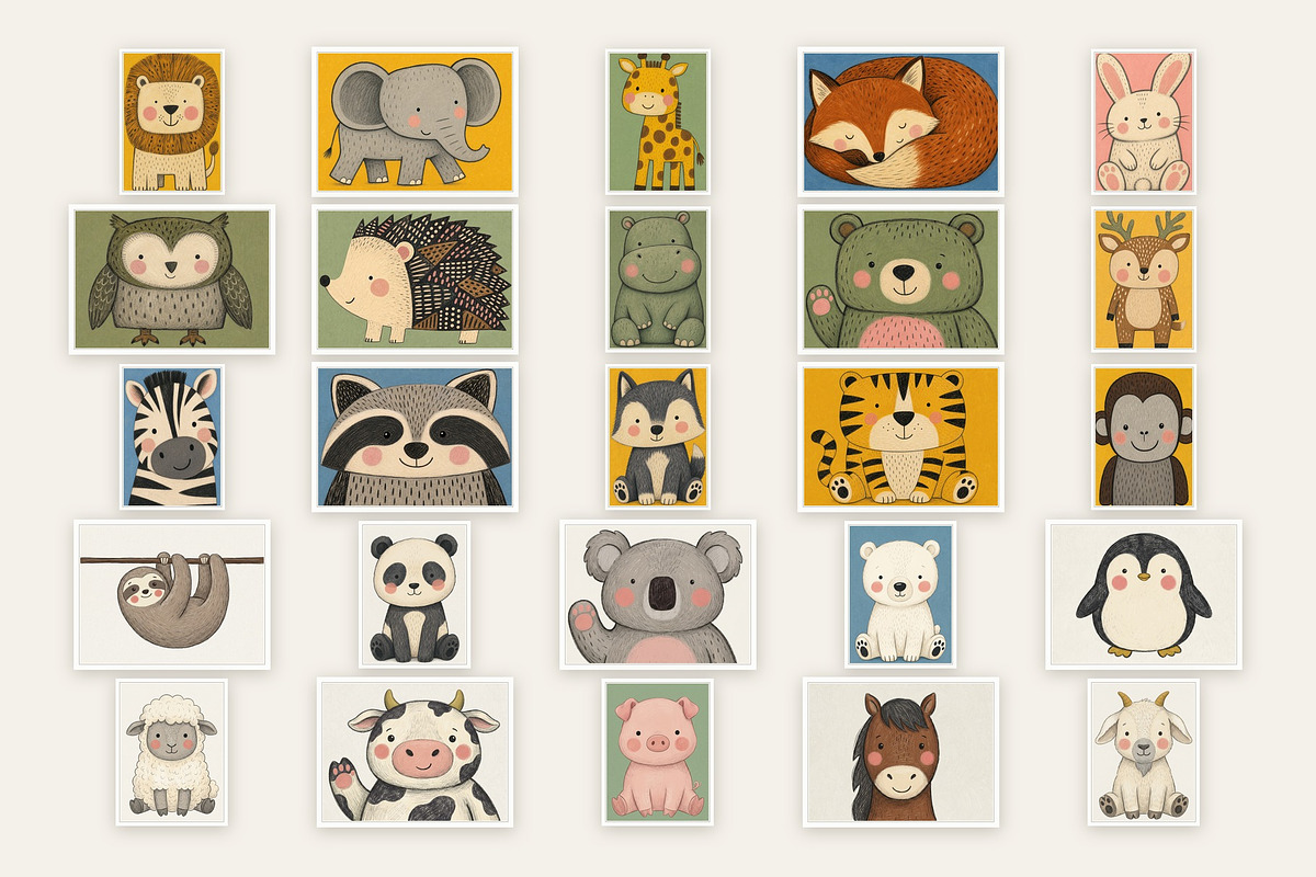 Minimalist nursery wall art, a Background Graphic by digital.incubator.yum (Photo 2 of 6)