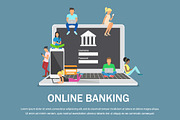 Mobile banking, a Background Graphic by Tomass2015 (Thumbnail 1 of 4)
