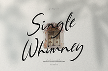 Single Whimney | Handwritten Script
