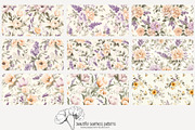 70 Provence floral seamless pattern, a Pattern Graphic by Poppy Lane Studio (Thumbnail 3 of 10)