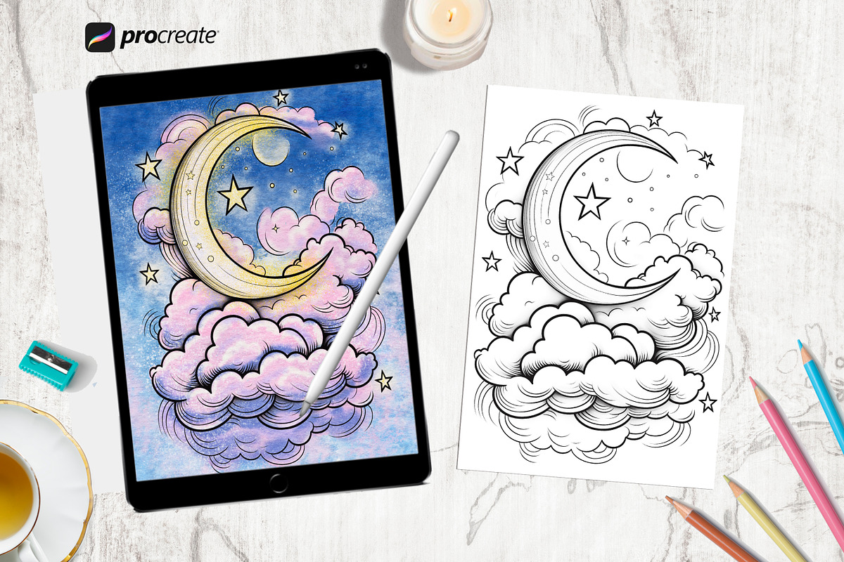 Coloring Pages For Adults and Kids, a Decorative Illustration by AlineArtStore (Photo 5 of 9)