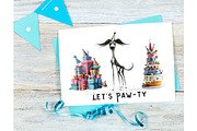 142 Whimsical Quirky Dog Clipart, an Animal Illustration by Art Paradise Studios (Thumbnail 5 of 10)