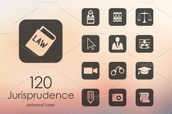 20 Jurisprudence Icons