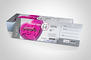 Valentines Day Event Party Ticket, an Invitation Template by ContestDesign (Thumbnail 1 of 3)