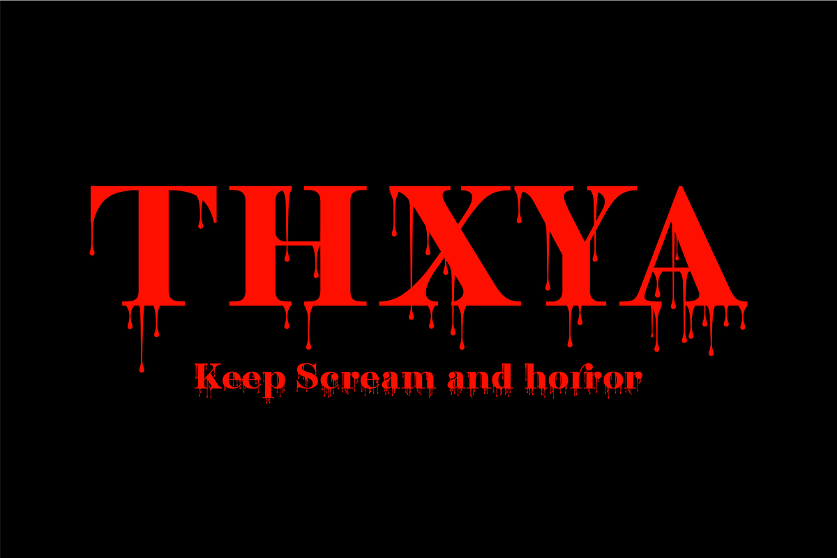 Bitterblood - Horror font, a Font by zamjumps (Photo 7 of 7)