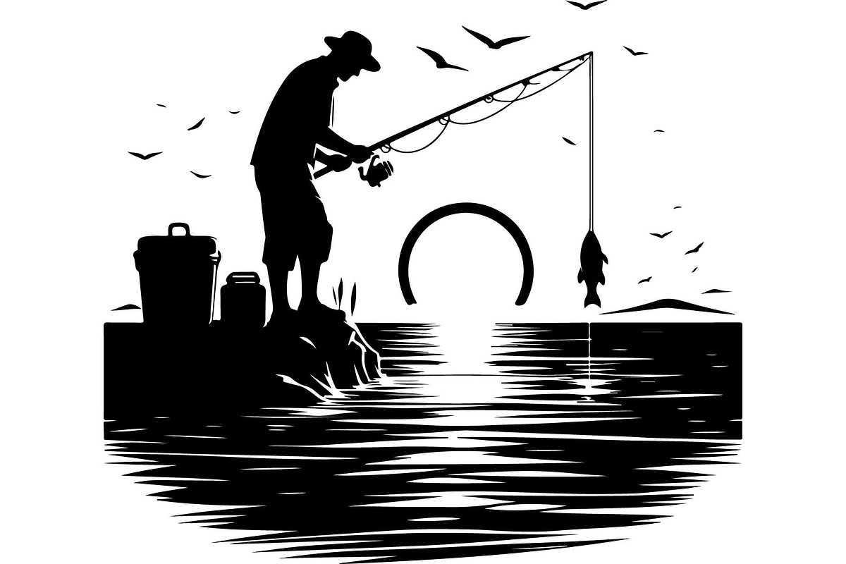 Fishing Vector Scene Bundle, an Object Graphic by jahid234 (Photo 11 of 13)