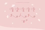 Lovely Magnolia | Cute Handwriting, a Script Font by Rissyletter Studio (Thumbnail 9 of 10)