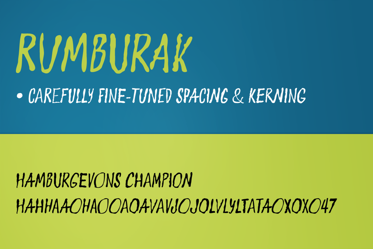Rumburak Font preview 4