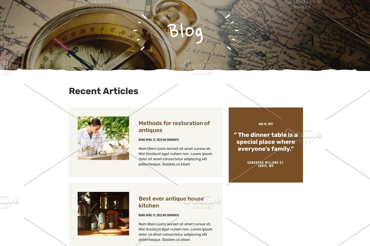 Antique & Art Gallery Template, a WordPress Template by HasnainDEV (Photo 5 of 6)