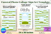 Funeral Photo Collage Sign Set, a Templates & Theme by Adalin Shop (Thumbnail 2 of 4)