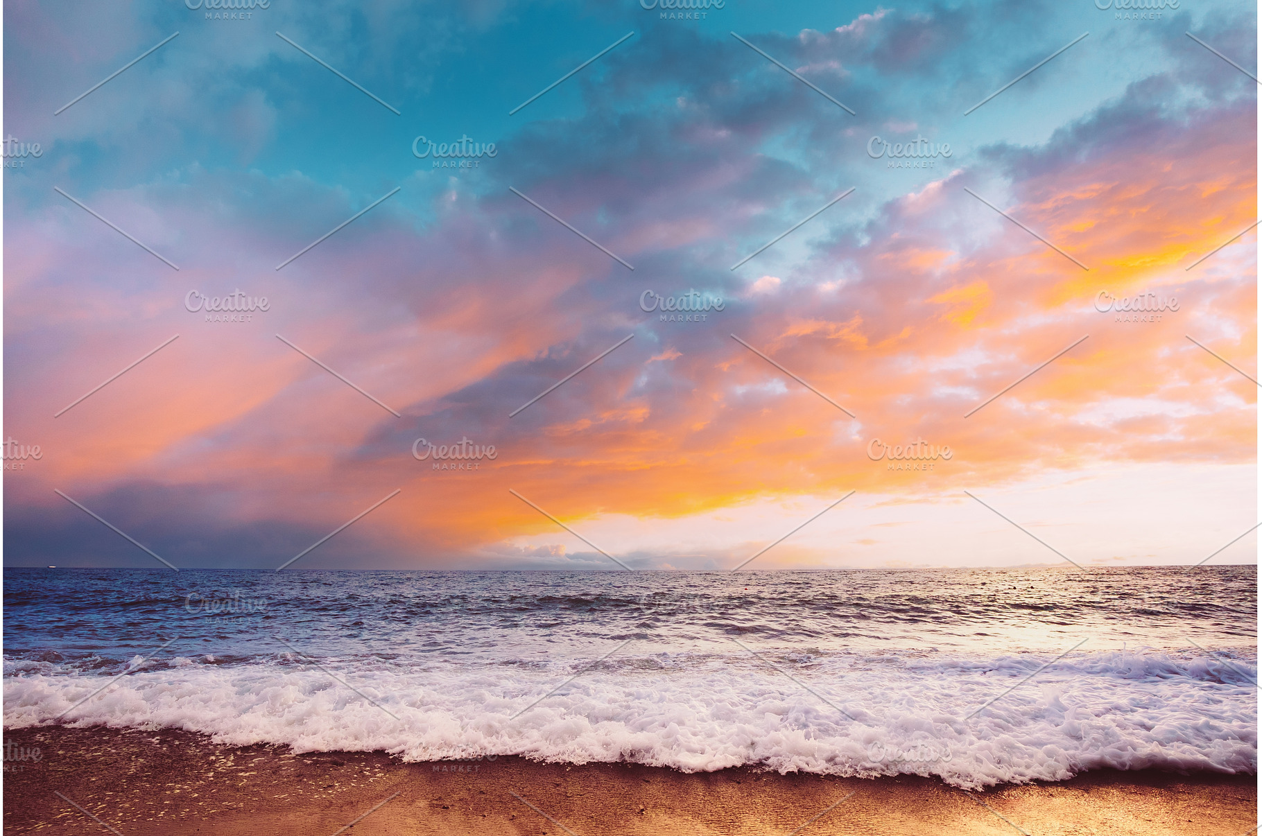 Sea Or Ocean Waves And Colorful, a Nature Photo by Our Amazing World