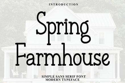 Spring Farmhouse, a Sans Serif Font by FreshTypeINK