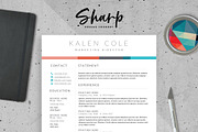 Modern Resume Template for Word, a Resume Template by SharpResumeFoundry (Thumbnail 1 of 6)