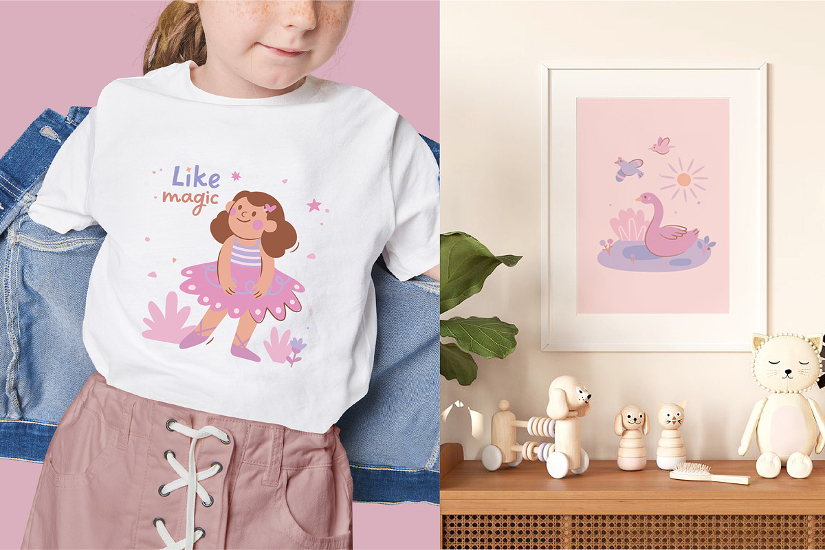 Flower Ballerinas, a Person Illustration by Lucia Baertl (Photo 10 of 16)
