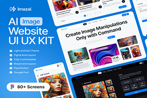 ImazAi - AI Image Website UI KIT, an UI Kit Template by Lumina_ui_ux202