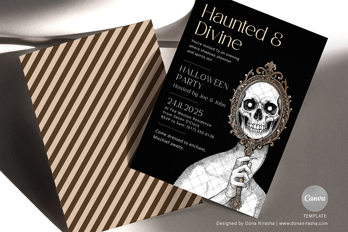Halloween Canva Invitation - Temp 11, a Marketing Template by BloomToLife By Dona (Photo 2 of 3)
