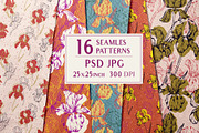 Iris Floral Seamless Patterns PSD, a Pattern Graphic by Julia M. Watercolor (Thumbnail 1 of 15)