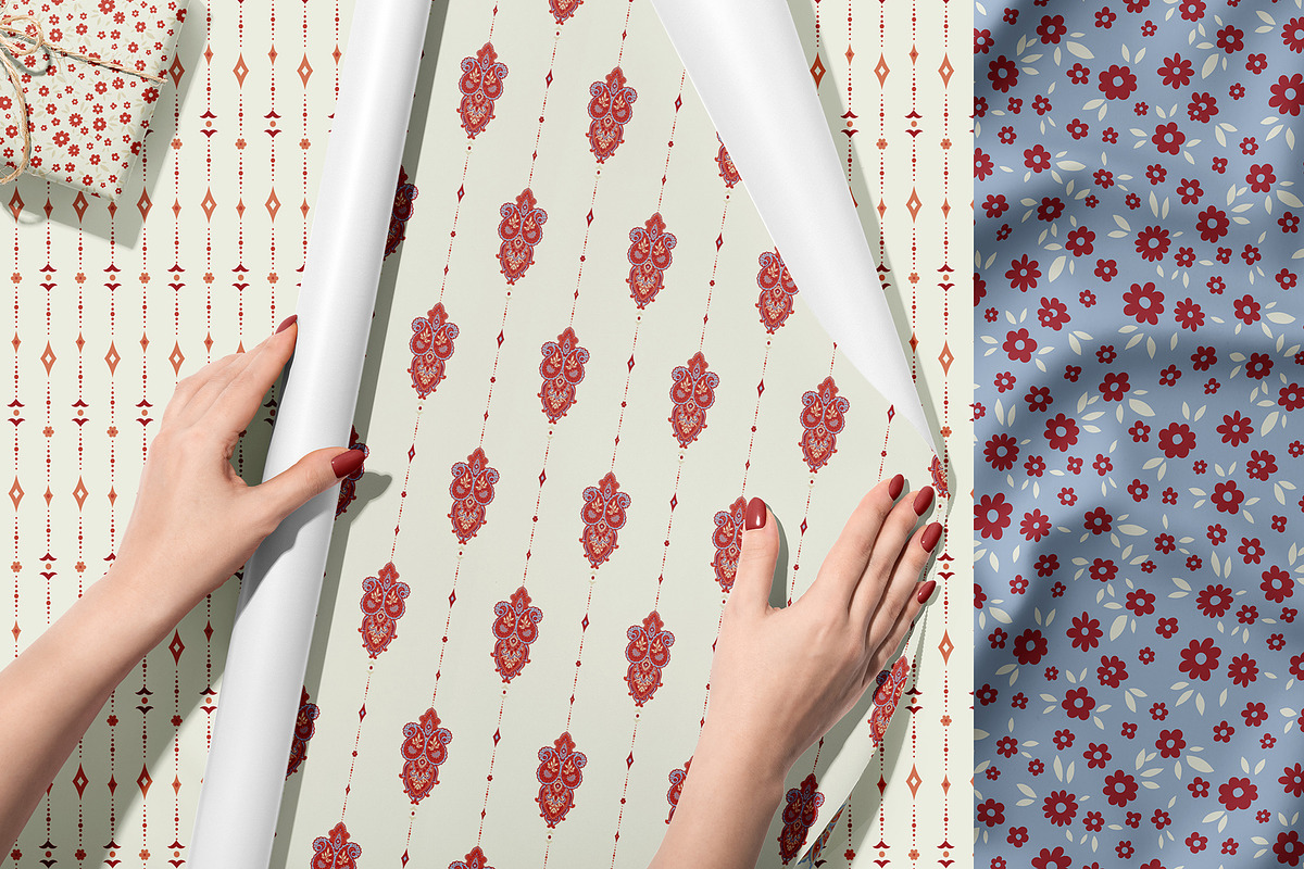Bohemian Paisley Chic Pattern Set, a Pattern Graphic by Sonulkaster (Photo 9 of 9)