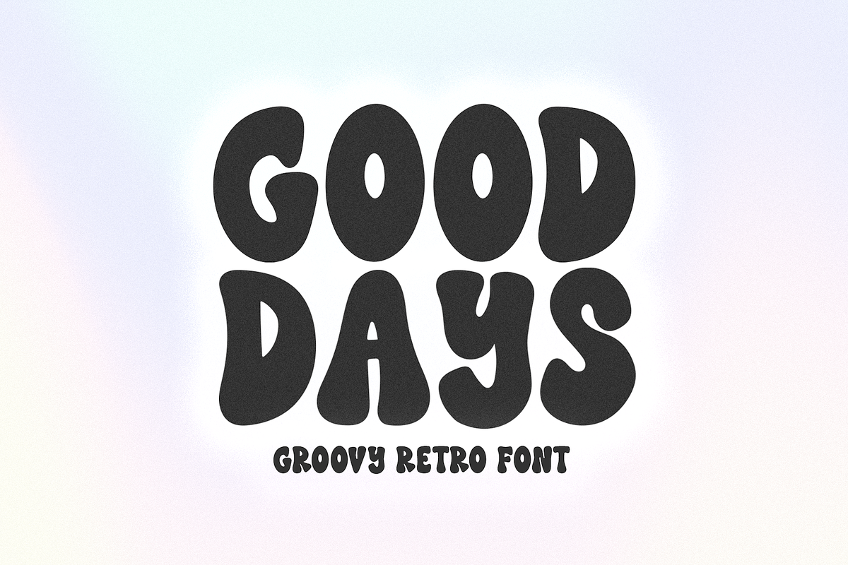 Good Days | Groovy Retro Font, a Font by KA Designs (Photo 1 of 10)