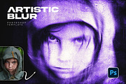 Artistic Blur Photoshop Template, a Layer Style Add-On by Andrew Skoch Design (Thumbnail 5 of 7)