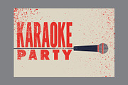 Karaoke Party vector poster set., an Object Illustration by PoPaShop (Thumbnail 8 of 9)