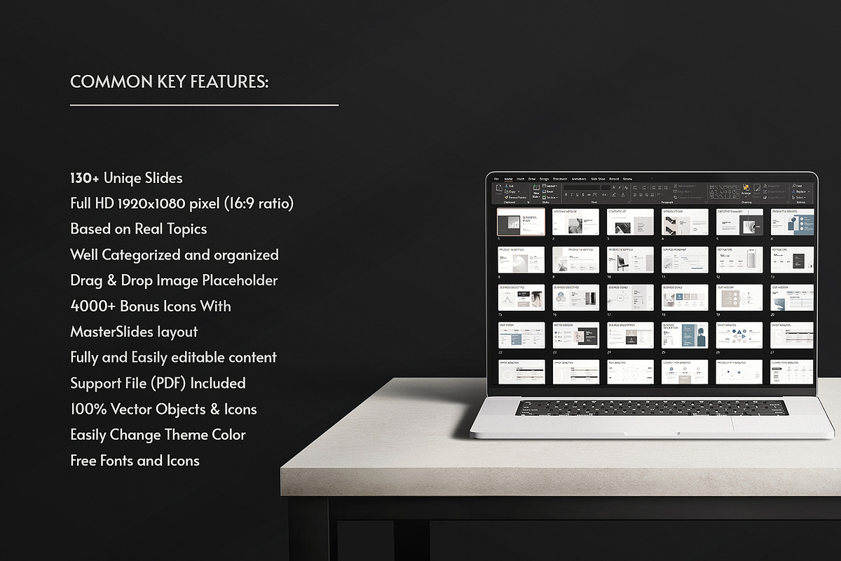 Minimal Business Plan Template Canva, a Presentation Template by ArtisanaAura (Photo 3 of 20)