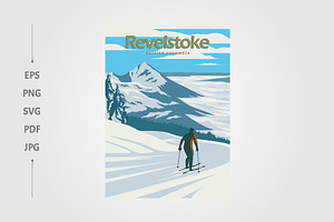 revelstoke mountain ski resort, a Wallpaper Graphic by lawoel