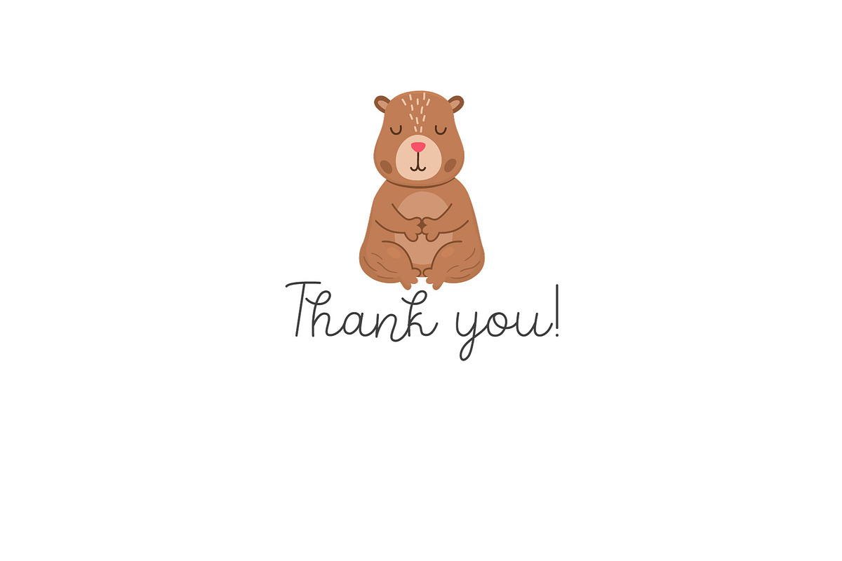Capybara clipart, patterns, designs, an Animal Illustration by Lexi Claus (Photo 8 of 8)